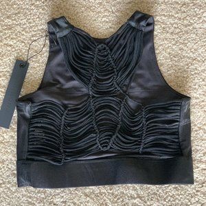 LE NEW Carbon38 Seminyak Sports Bra XS in Black!